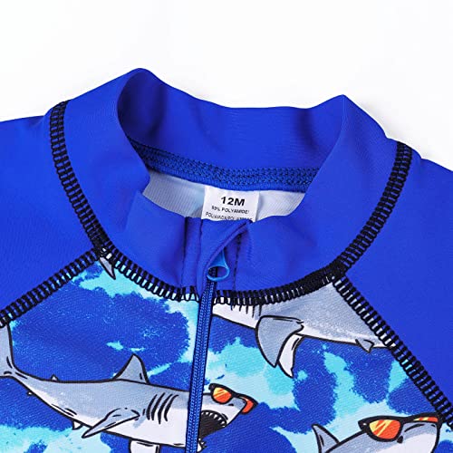 Image of XFGIRLS Baby Boys Swimsuit Toddler Sunsuit UPF 50+ Sun Protection One Piece Beach