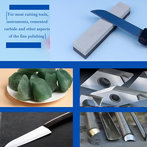 Lwcusnj 1Pc Pocket Sharpening Stone Handy Knife Sharpener Stone Whetstone ,Dual-Sided Silicon Carbide(400#)/Boron Carbide(800#), 3.94*0.79*0.39Inch #TOP4