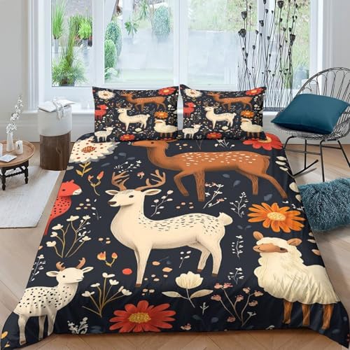 Housse de couette respirante cerf 135x200 cm contre la transpiration - 4