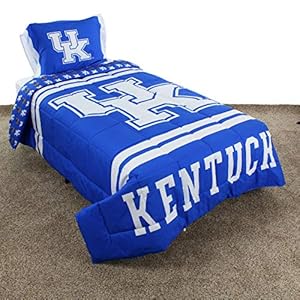 College Covers Everything Comfy Kentucky Wildcats Reversible Big Logo Soft and Colorful Comforter, Twin