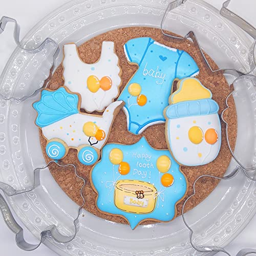 Q-BAKER Baby Shower Themed Cookie Cutter Set #TOP8