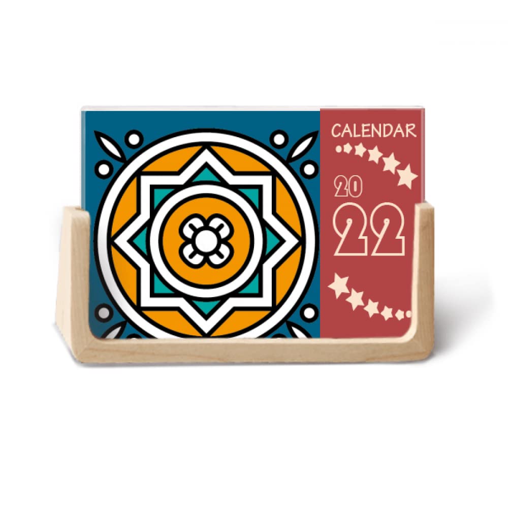 Calendrier de bureau DIYlab Le Patron du Style géométrie abstraite, le cadeau de papeterie idéal