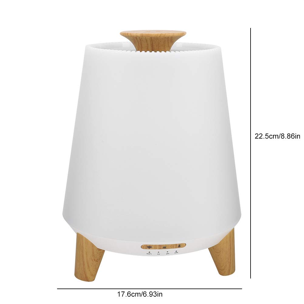 Diffusore di Oli Essenziali, umidificatore ad ultrasuoni WiFi Smart con 7 luci LED Colorate, 2 modalità di Illuminazione e 2 modalità di nebulizzazione, Compatibile con Alexa e