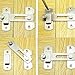 Door Latch Lock for Door and Window Sliding Lock bar Bolt barn Sliding Latch (180 Degree)