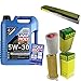 Produktbild QR-PARTS 69375440 Filter Set Inspektionspaket 5 Liter Motoröl Longtime High Tech 5W-30 MANN-FILTER Innenraumfilter Luftfilter Ölfilter