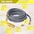 15 FeeT 1/2 inch Natural Gas Hose with Quick Connect Fittings, Natural Gas Hose fit for BBQs? Grills, Pizza Ovens, Patio Heater and More NG/Propane Appliance