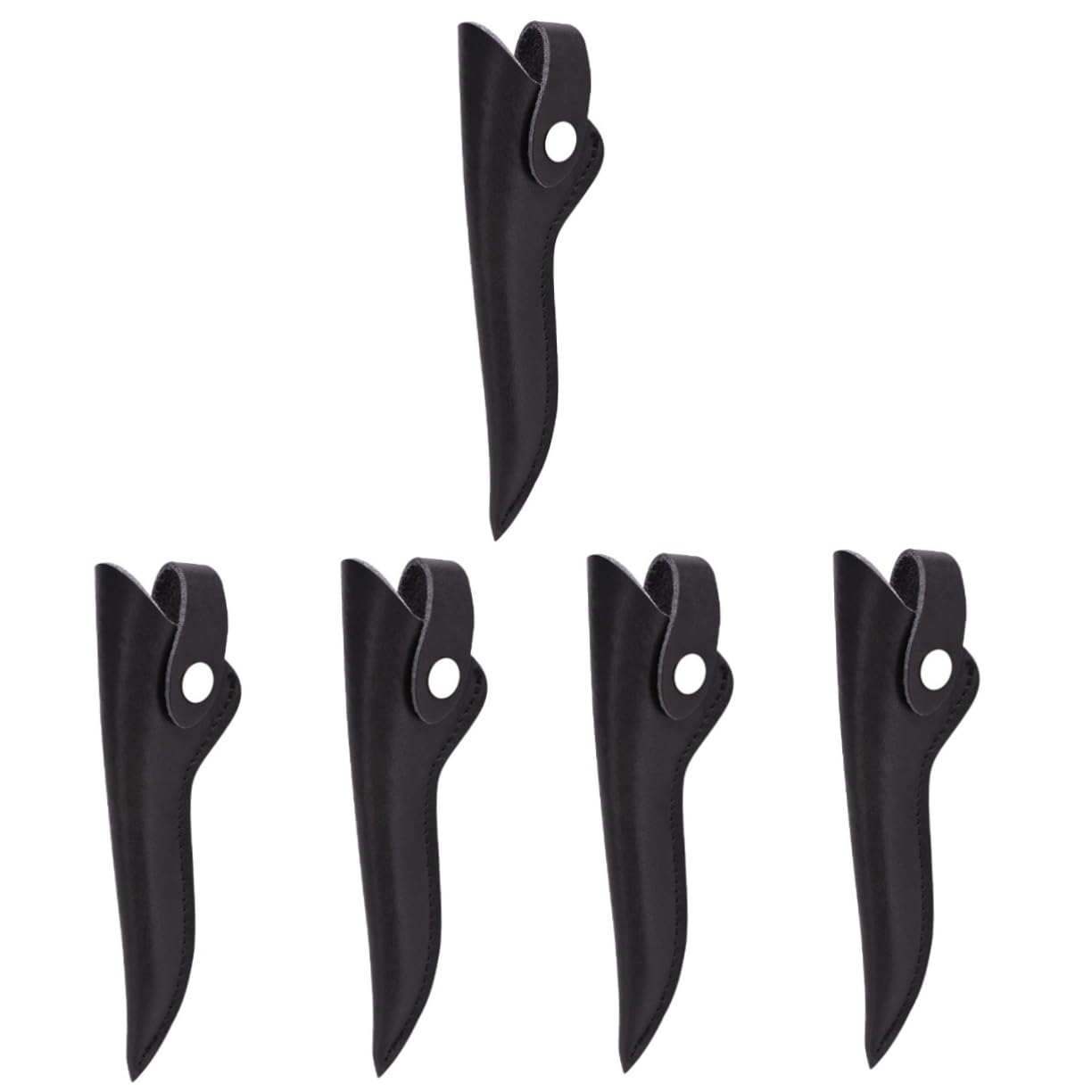 SHERCHPRY 5pcs Stylish PU Scissor Cover for Hairdressing Portable Protective Tool Bag Durable and Lightweight Scissor Pouch for Salon Home Use Design Not Easy to Tear Break