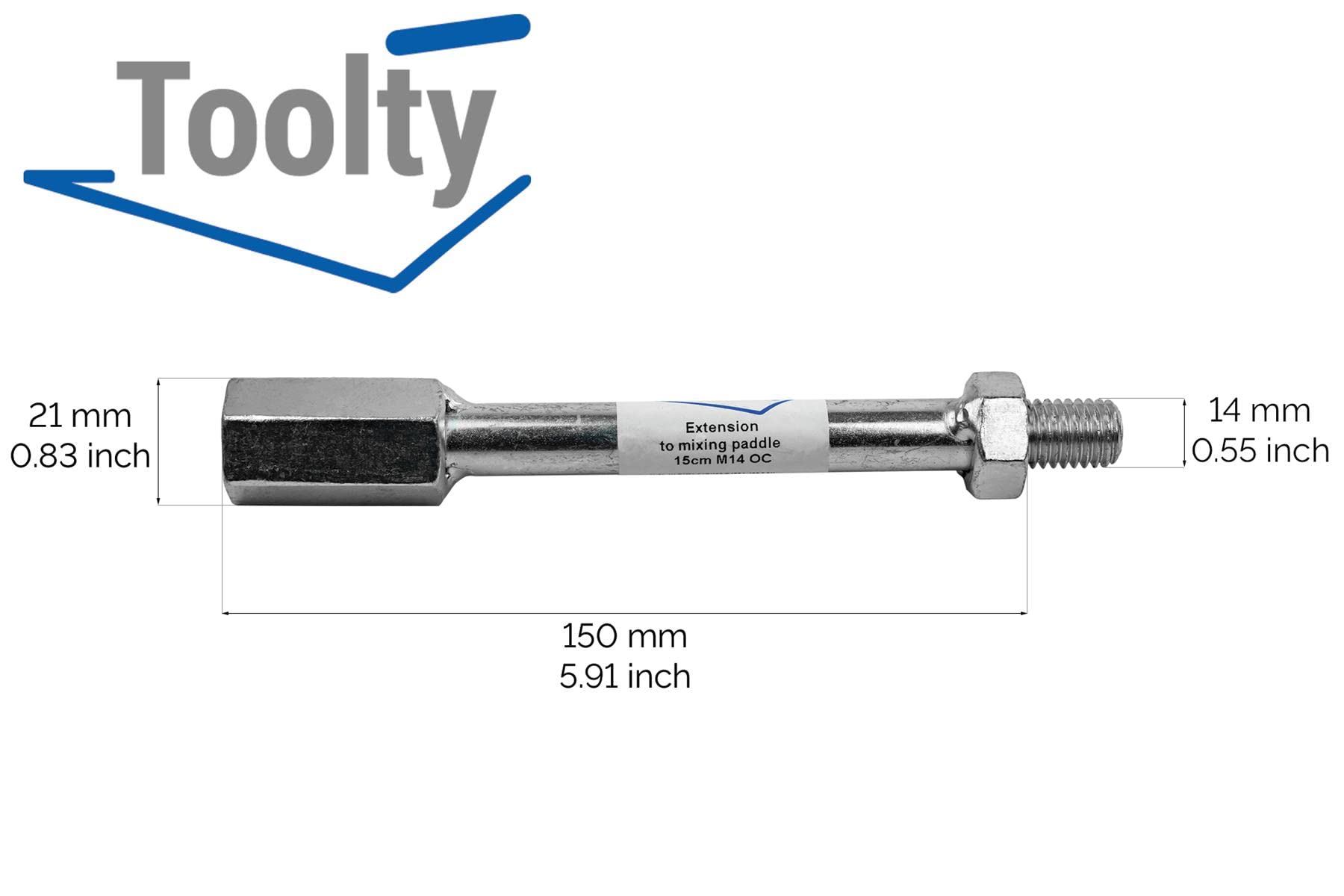 Prolunga Per Pala Miscelatrice M14 - 150mm, Acciaio Zincato, Per Trapano E Miscelatore - Foto 8