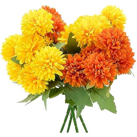 PARBEE 4 Pack Silk Marigold Flowers Cover