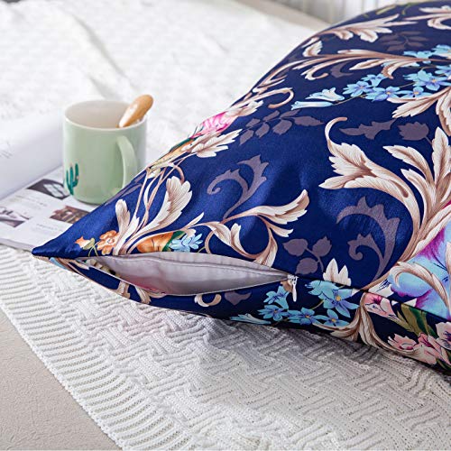 SLPBABY Silk Pillowcase for Hair and Skin with Hidden Zipper Print (Queen, Pattern4) - Thumbnail 3