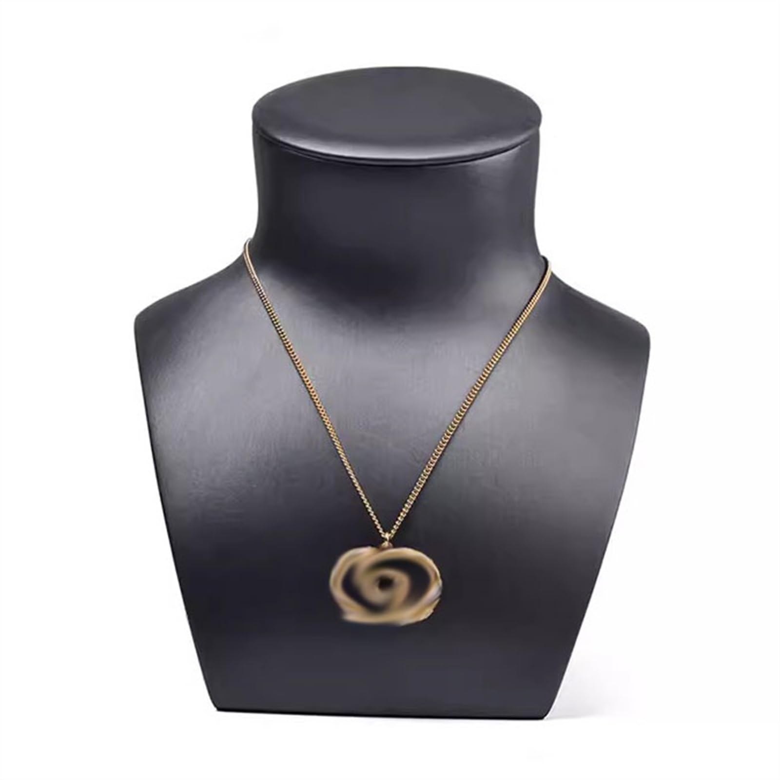 RUNZE765Z Display Stand Necklace Chain Jewelry Display Holder, Bust Stand, Necklaces Mannequin, Leather Jewelry Organizer