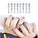 Fanoshon Unicorn 3D Nail Art Stickers Decals Self-Adhesive for Kids Little Girls, 270+ Cute Nail Tip Star Crown Princess Nail Manicure for Fingernails Toenails Birthday Party Supplies Gift Favors