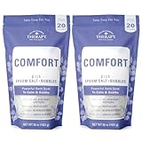 Village Naturals Therapy Comfort Foaming Bath Soak, Blueberry Citrus Scent, 36 oz, Pack of 2