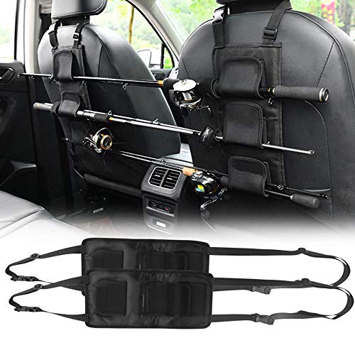 TzzXzz 1 Paire Support de Canne à Pêche pour Voiture, Support de Canne à Pêche Véhicule Supports Canne pour Wagon, Camion, SUV, Hayon, Van Cover