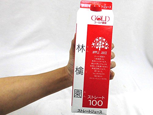 GGTT りんご100%ストレートジュース 林檎園 1000g×6本