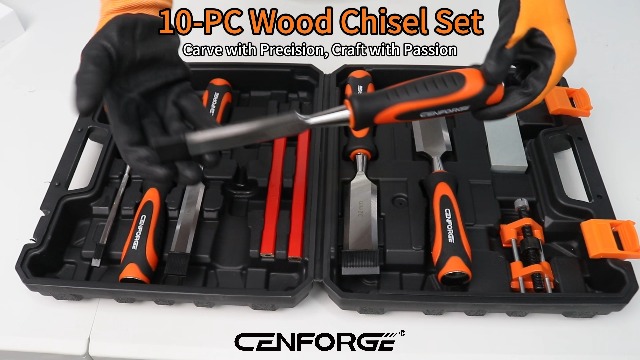 Amazon.com: CENFORGE 10-Piece Wood Chisel Set for Woodworking