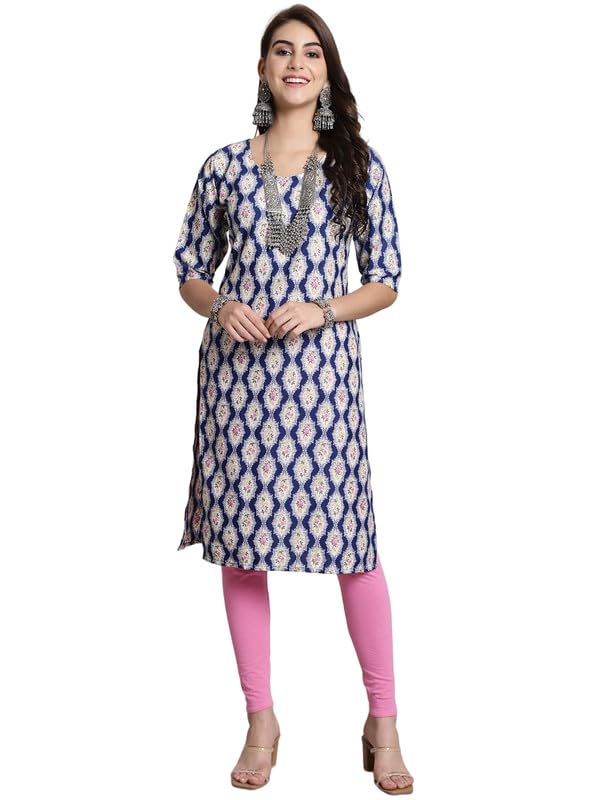 Image of 7Threads Kurti||Kurta for Women||Kurti for Women||Crepe Kurta||Kurti||Kurti Crepe for Women||Crepe Kurtis for Women||Kurtis for Women Kurtis for Women (Pack of 2)