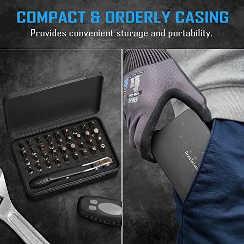 Greatalent LCRW-2501 37In1 S2 Steel Mini Ratchet Wrench Screwdriver Bit Set thumb #5