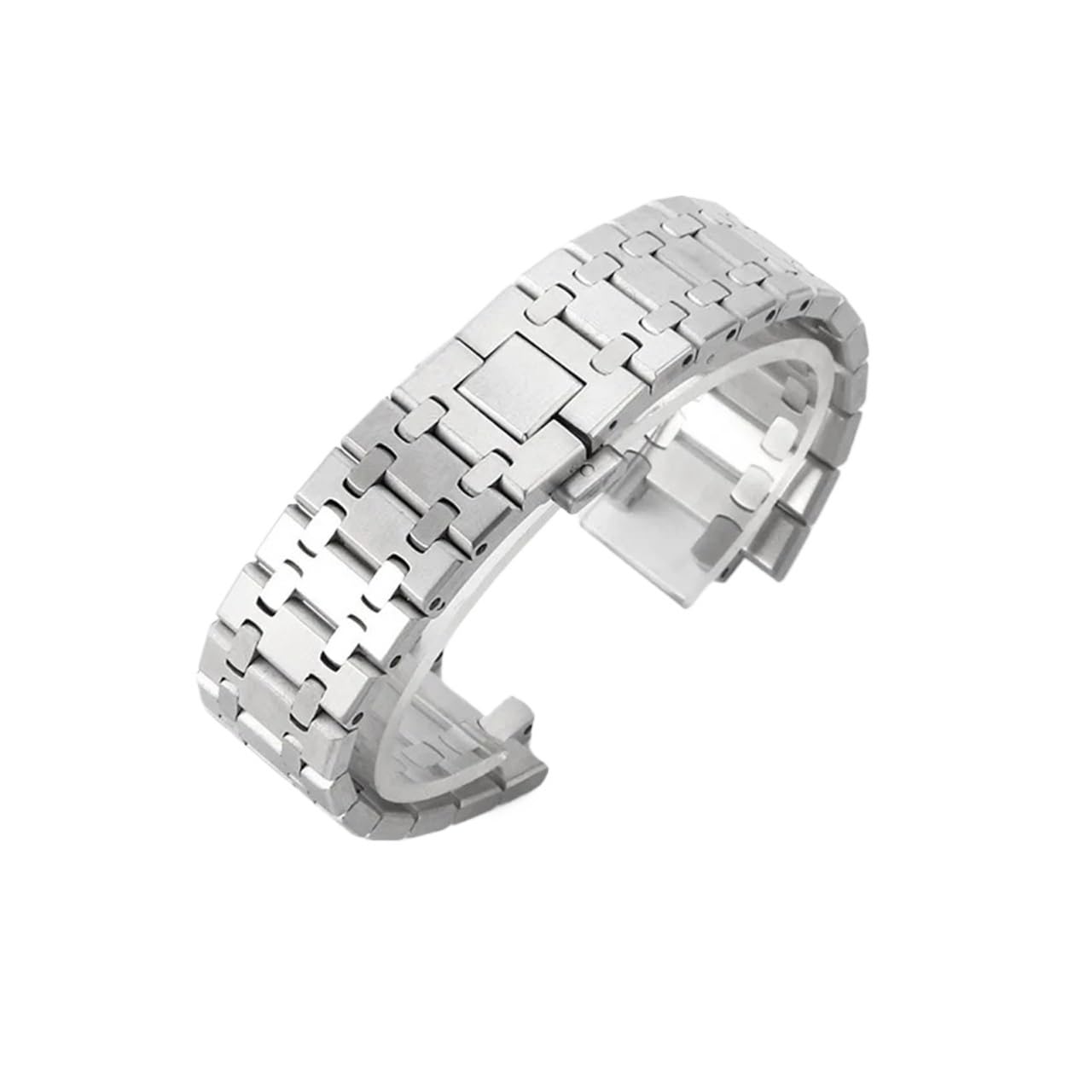 Genérico Correa de reloj de acero inoxidable de 26 mm compatible con AP 15400 15500 Correa de reloj Audemars Piguet Royal Oak Pulsera for hombre Accesorios