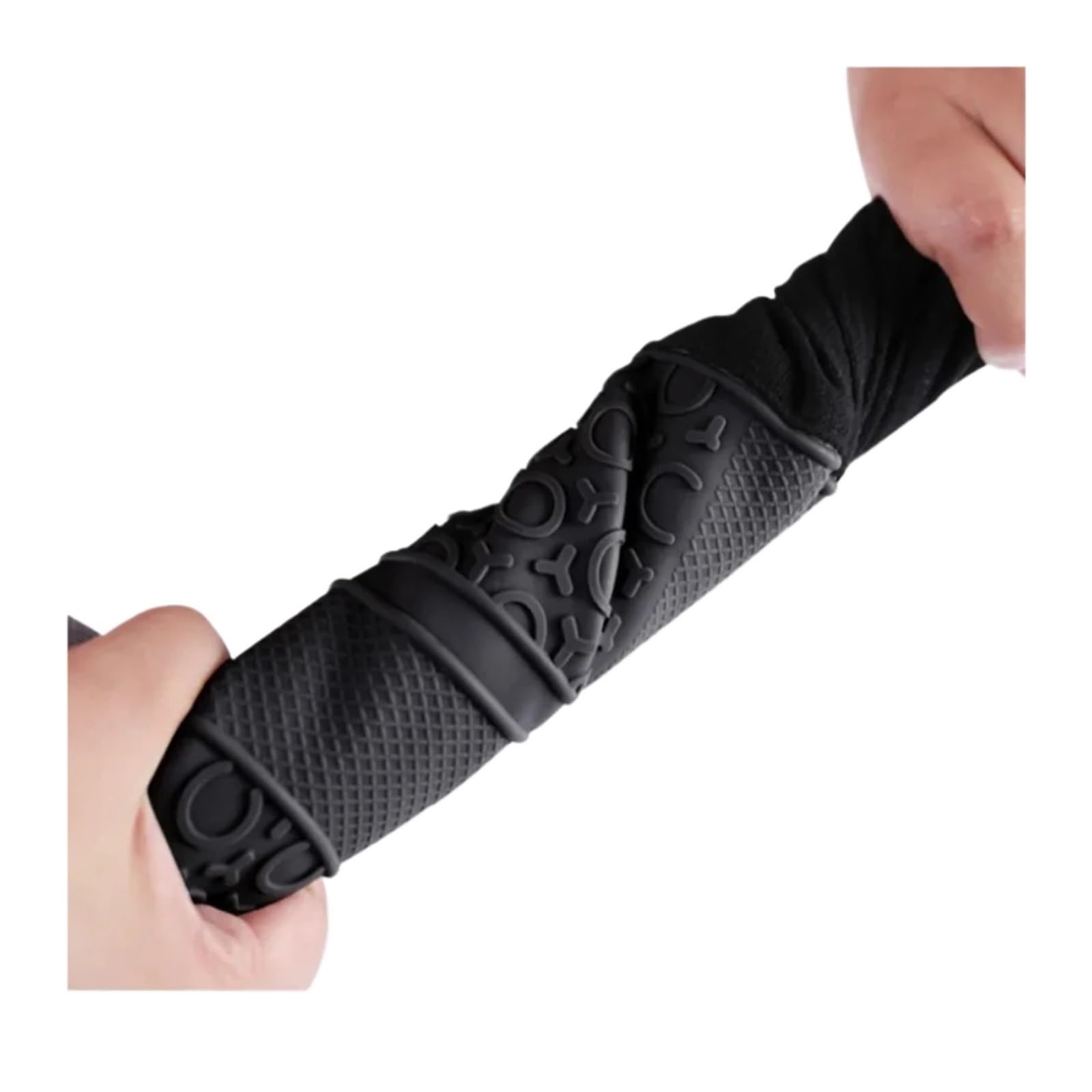 Manoplas de Horno Silicona extendidas for Hornear(2Pcs Grey)