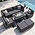 NICESOUL® 9 Pieces High Back Large Size PE Rattan Outdoor Patio Furniture Sectional Sofa Sets with Dual Natural Gas Propane Firepits Table, Wicker Conversation Sets Modern Luxury Grey