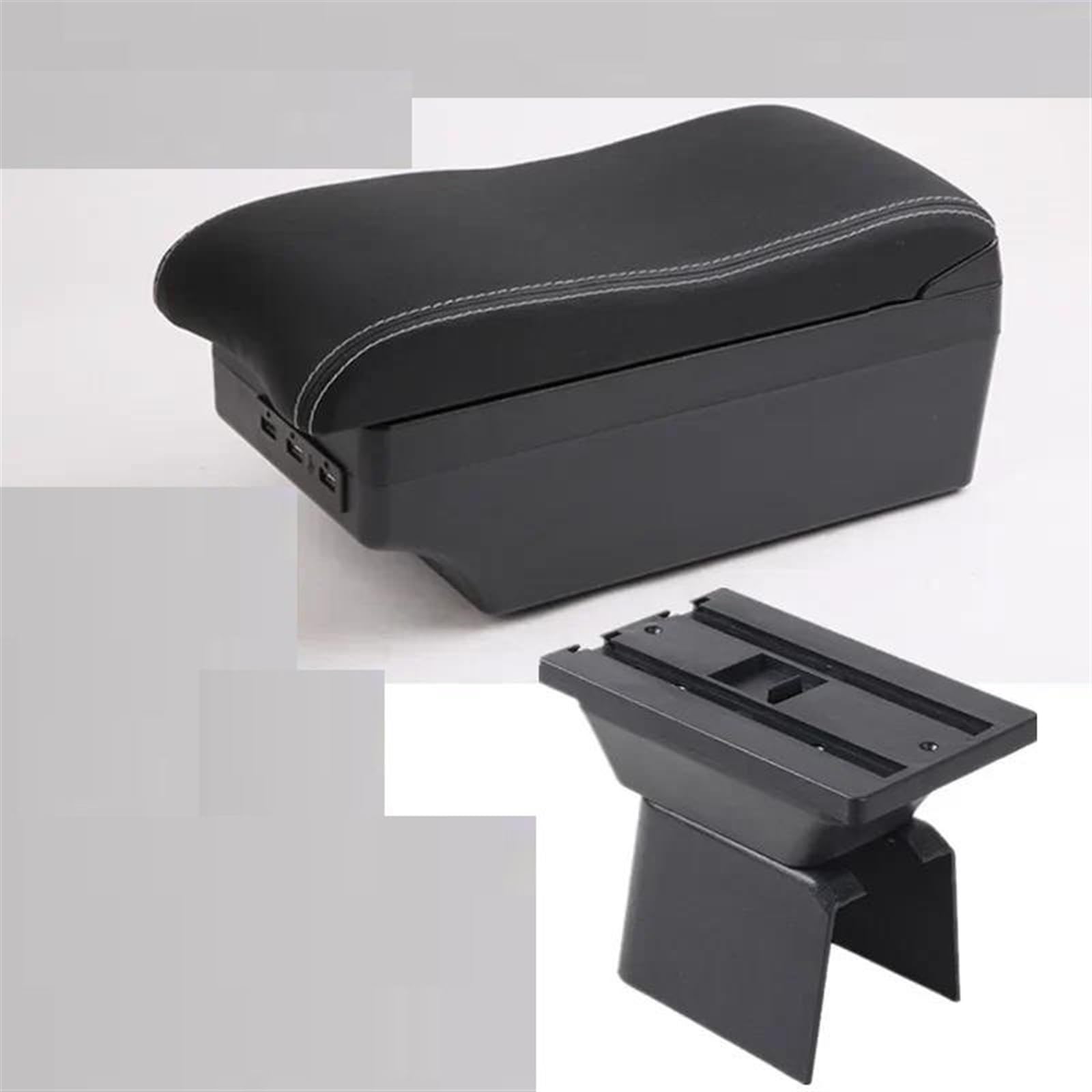 Noheeu C White Line 7Usb With Usb Armrest Box For Fusion 2002-2012 Car Center Storage