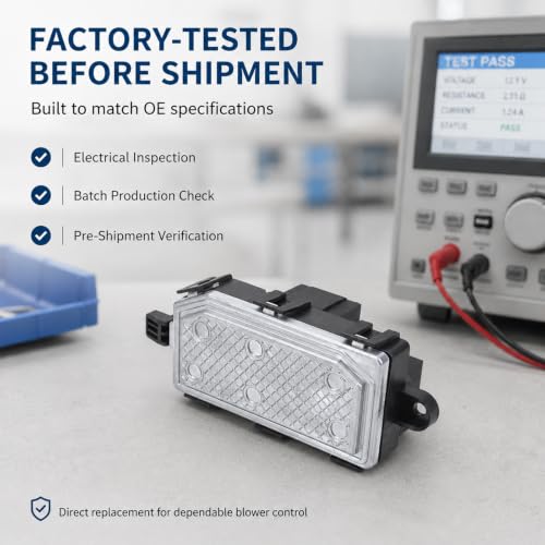 Image of AITKEN HVAC Heater Blower Motor Resistor Blower Motor Control Module | Automatic AC, Fits Ford Escape 2013-2014, Ford Focus 2012-2018, Ford Transit Connect 2014-2023, Lincoln MKC 2015-2016
