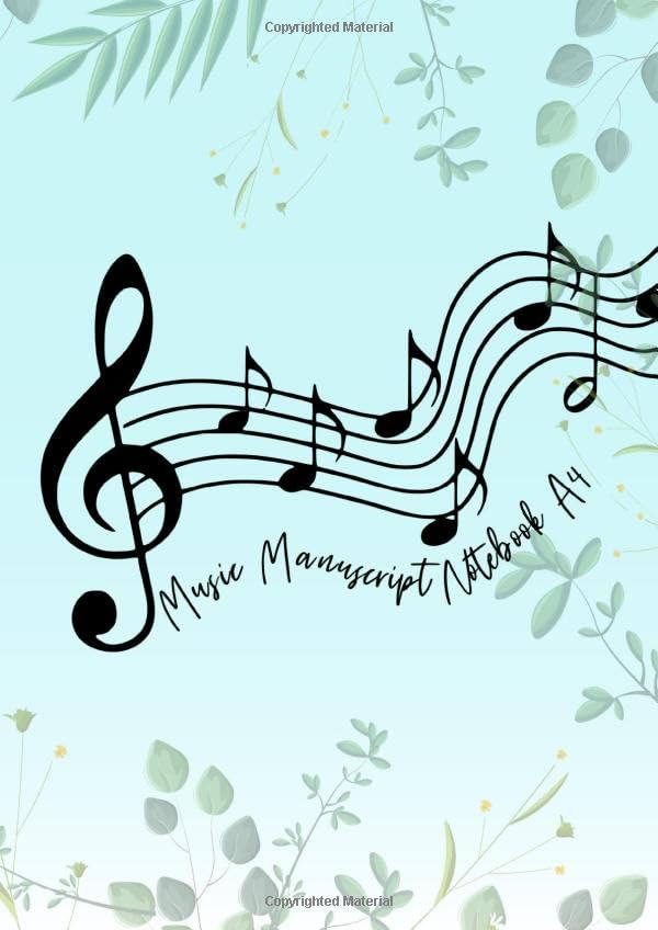 Music Manuscript Notebook A4: Blank plain manuscript paper : Music Manuscript Jotter : A4 Size 110 Pages : White Paper      Paperback – May 1, 2020