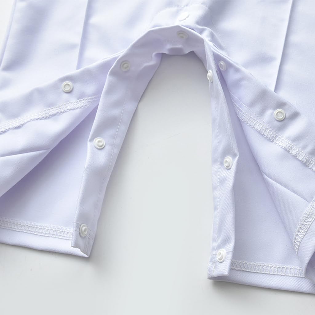 Mameluco para caballero para bebé, traje de bautizo, ropa de bautizo, traje de bautizo para bebé, mono con corbatín, chaleco con sombrero, trajes de cumpleaños, bodas y fiestas