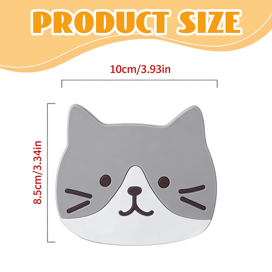 Posavasos de silicona con forma de gato antideslizantes resistentes al calor regalo para amantes de los gatos