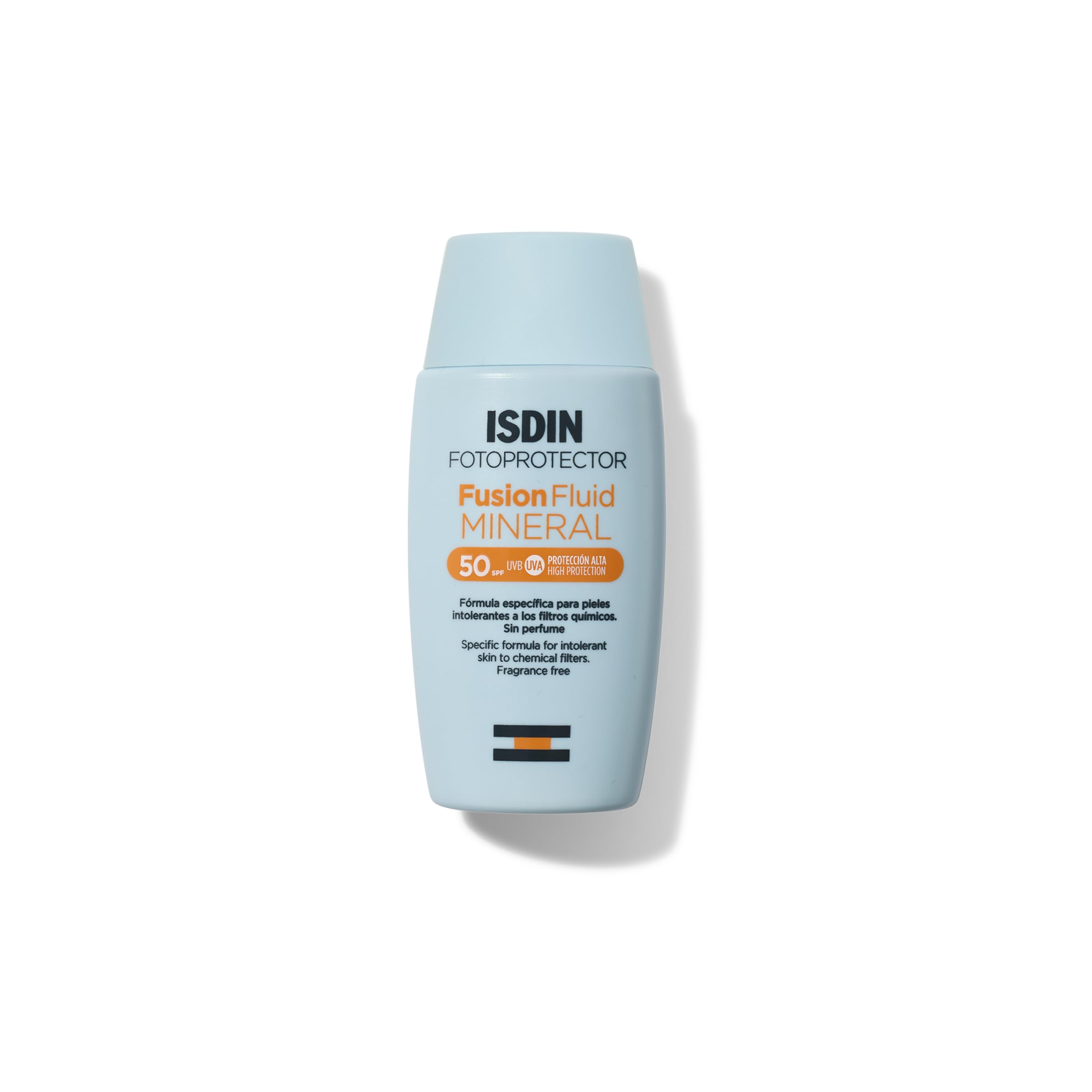SDIN Fotoprotección Fusion Fluid SPF 50+, Protector Solar Facial con Ácido Hialurónico y Vitamina E, de Textura Fluida y Matificante que se Funde con la Piel, 50 ml