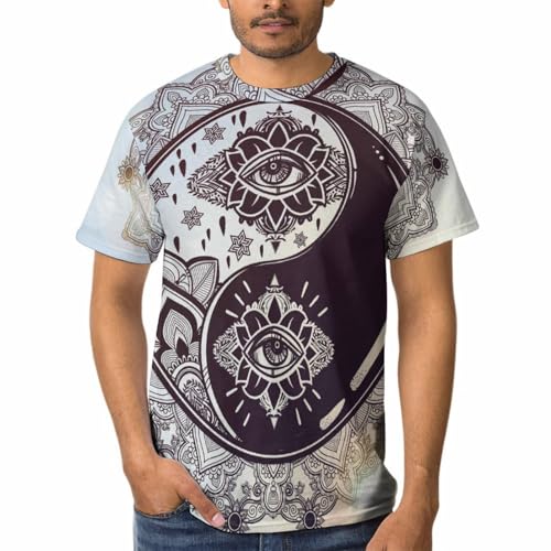 Chemise Tshirt Tai Chi homme en maille douce à col rond pour un confort haut de gamme