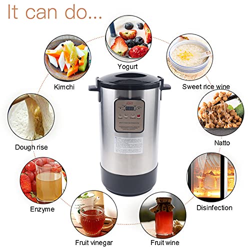 Happcucoe OTFLX4566US 12L Yogurt Maker,Stainless Steel Smart Fermenter Yogurt Maker, Electric Fermenter Machine thumb #2