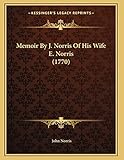 Memoir By J. Norris Of His Wife E. Norris (1770)