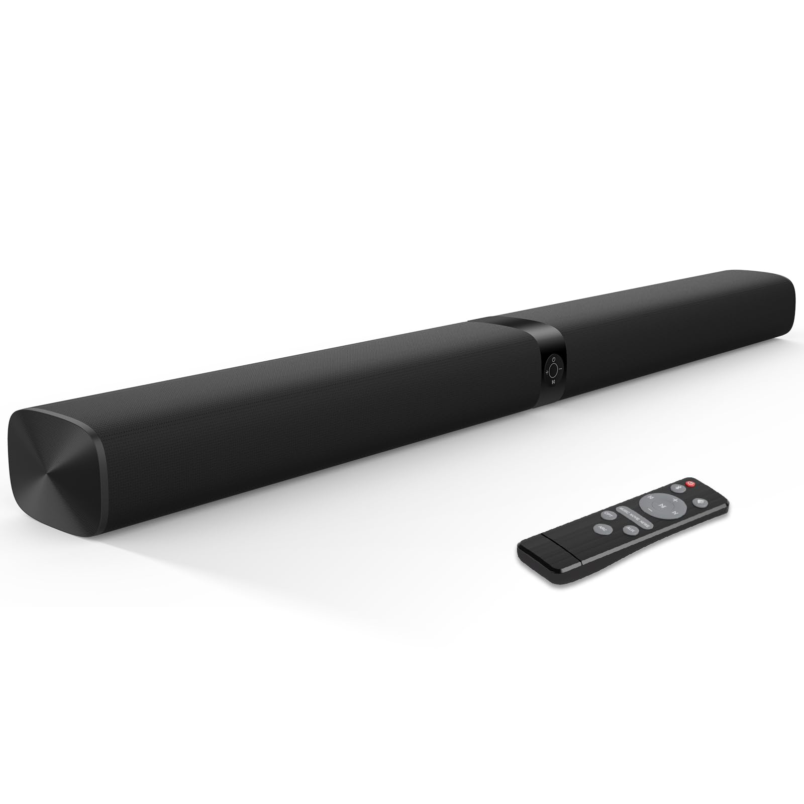 Assistrust Sound Bar, 80W Soundbar with Bluetooth/ARC/Opt/AUX Connect, TV Speakers Sound Bar with Auto Volume Boost, 3 Equalizer Modes, 2 in 1 Detachable Soundbars for TV/PC/Gaming/Projectors