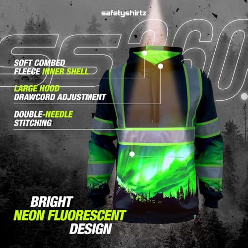 Image of SafetyShirtz SS360 ANSI Class 3 Type R Graphic Hoodie