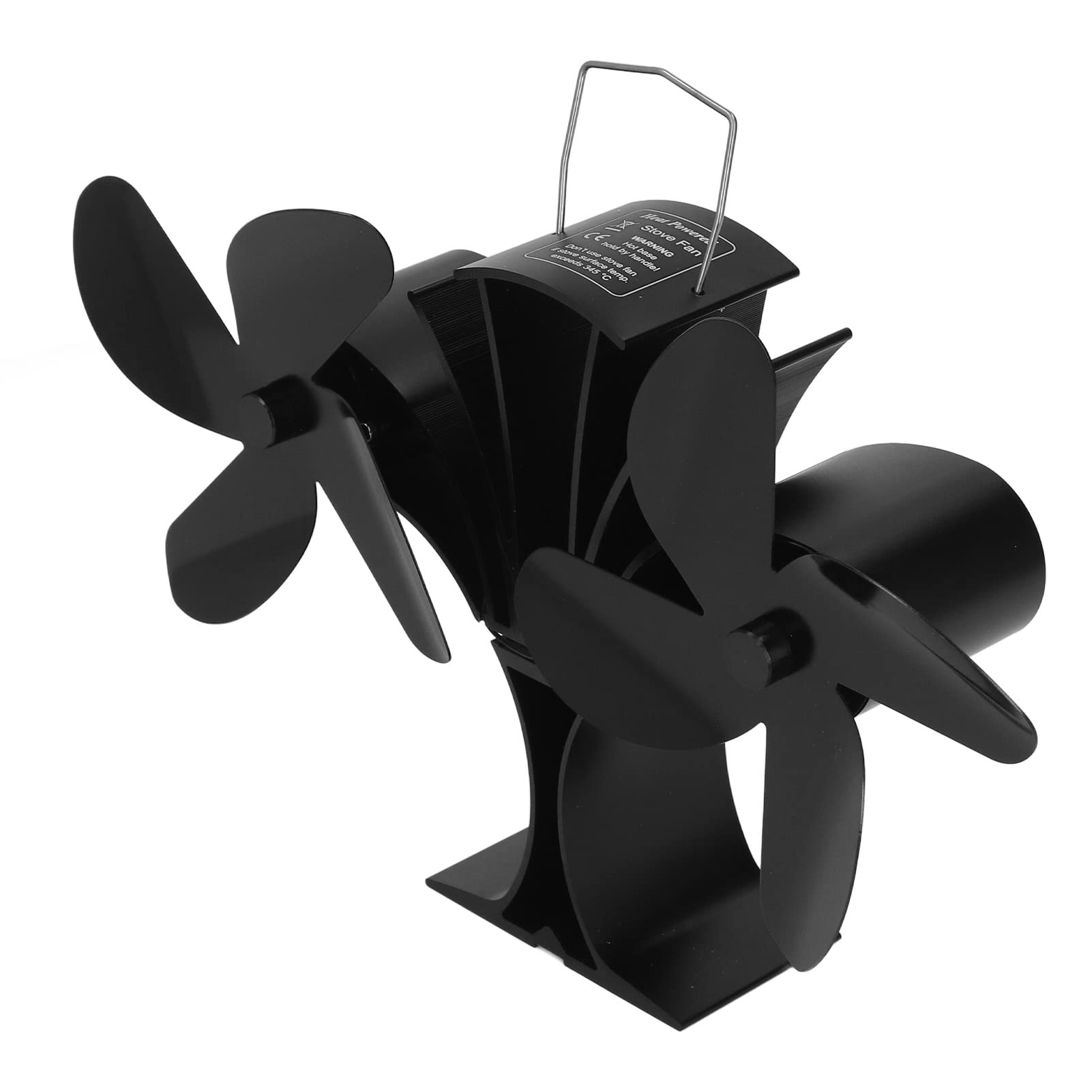mingzhe Ventilatore Non Elettrico Alimentato a Calore Design Ecologico per Stufe e Caminetti a Legna 8 Pale in Metallo 1 unità
