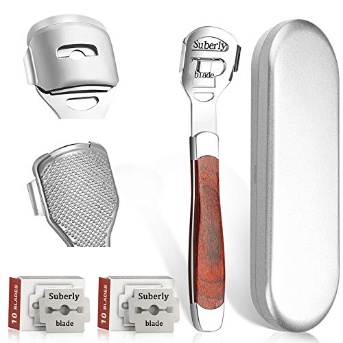 Grattoir à pied professionnel, coupe-callosités en acier inoxydable, lime à pied pour pédicure pour soins des pieds, dissolvant de callosités pour la peau...