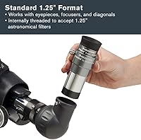 Vista 4 de Celestron 93326 Lente Barlow Omni, plateado, 2 x 1,25 pulgadas