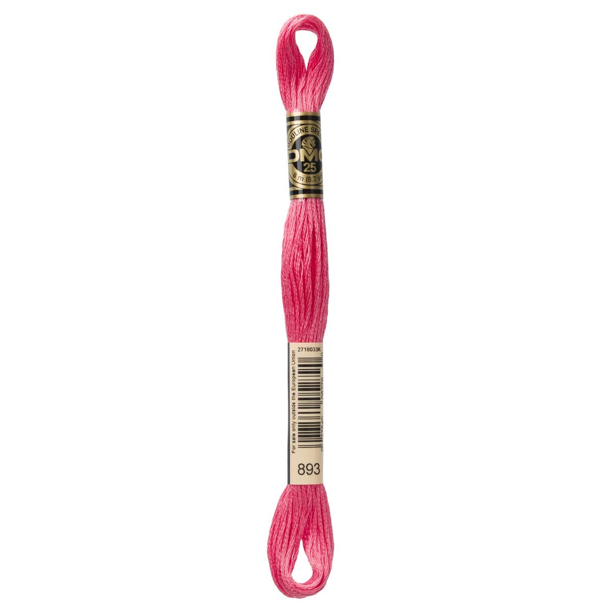 DMC Embroidery Floss Mouline Stranded Cotton Thread for Hand Embroidery and Sewing - Colour No: 893-3 x 8m Skeins โ image 1