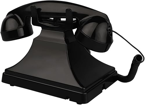Miniatura 9 de Teléfono vintage con cable, teléfonos fijos retro para el hogar, teléfono de trabajo antiguo de una sola línea con timbre fuerte para personas