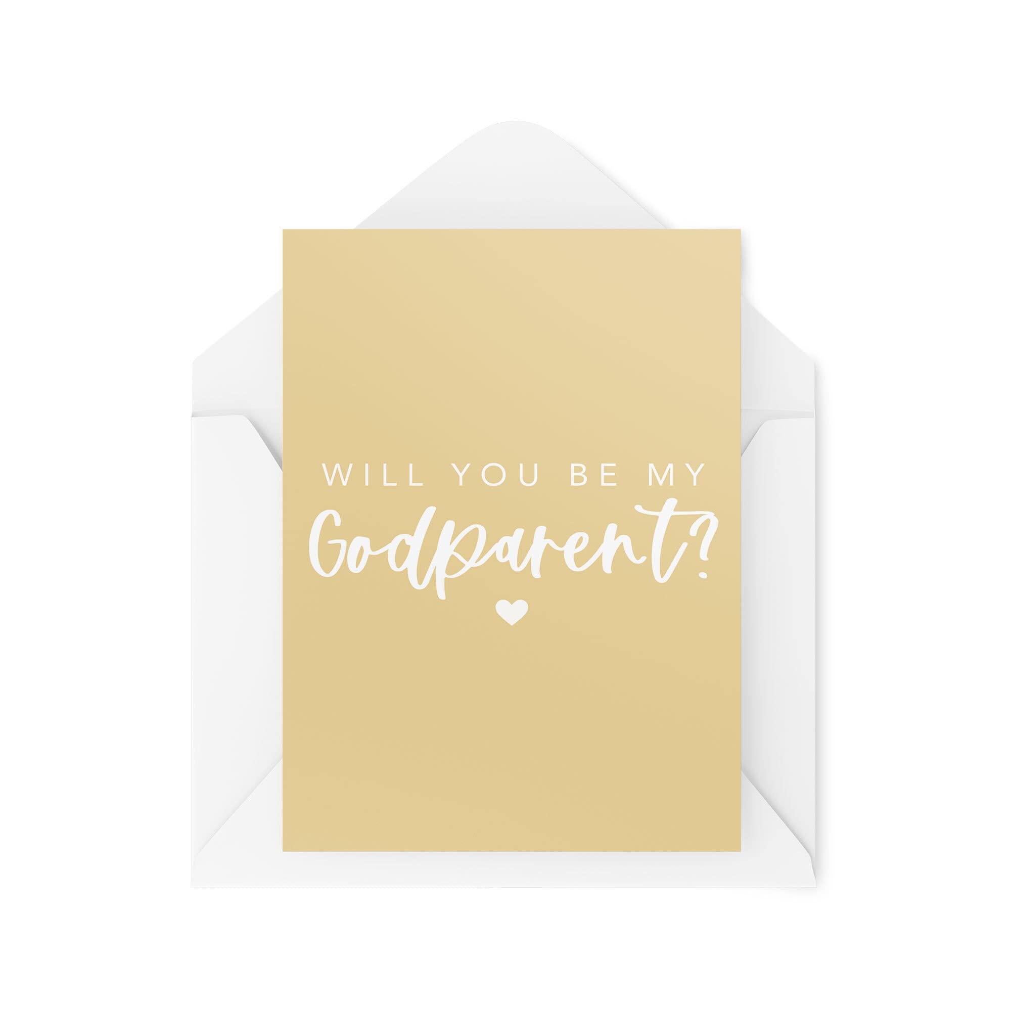Godparent Cards - Will You Be My God Parent - God Parent Proposal - Non Binary Godparent Card - Be My Godparent - Christening Card - CBH1433