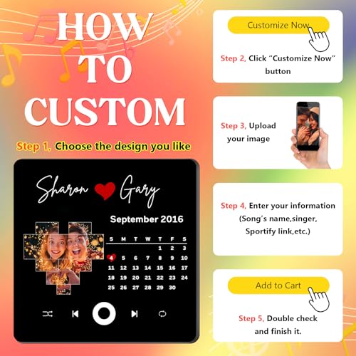 Imán Decorativo Rectangular con Música Personalizada miniatura 3