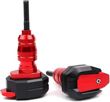 Motorcycle CNC Aluminum Engine Crash Guard Case Frame Sliders Protector Falling Protection Compatible with YAMAHA MT03 MT-03 R3 Red