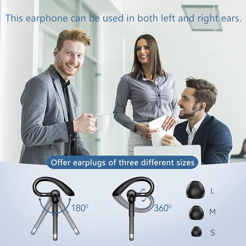 image for Champonic Bluetooth Headset, Wireless Bluetooth Earpiece with mic Truc