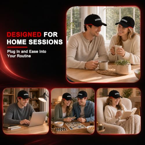 Image of Red Light Therapy for Hair Growth,528 Total Light Emitters,Full-Scalp Coverage,Laser Hair Growth Cap for Men & Women,Black
