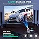 Polocsh Beamer, Mini Beamer mit Akku, WiFi und Bluetooth 1080P Outdoor Beamer 4K Support, Electric Fokus & Auto Trapezkorrektur und 270° Drehung, Android 11.0 Heimkino Smart Beamer mit HDMI