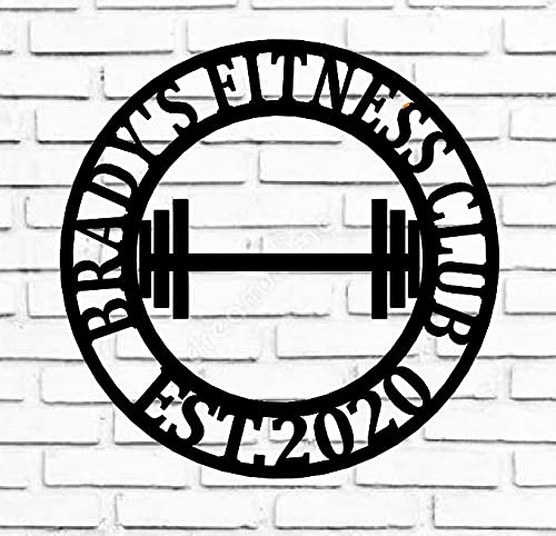 Gym Sign | Personalized Home Gym Sign | Custom Metal Gym Sign | Home Gym Sign | Cross Fit Sign (30 )