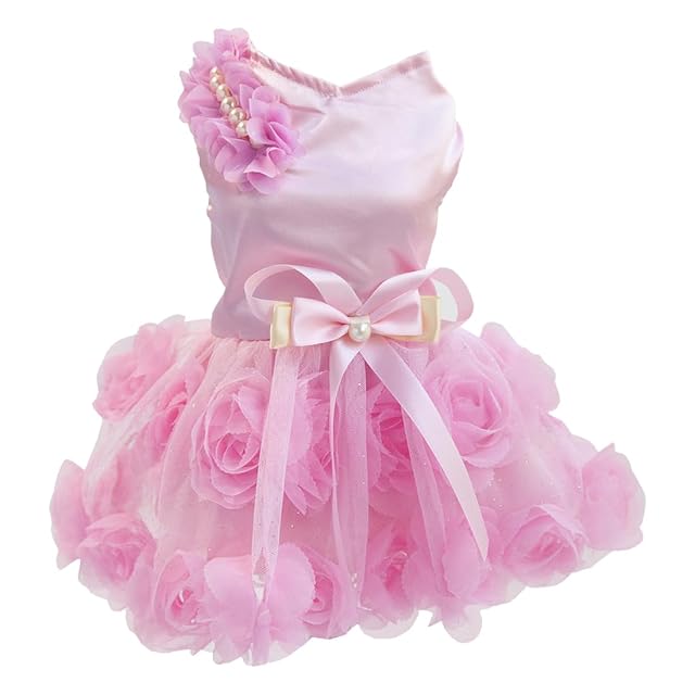 Vestido para Perros Falda de Lujo para Cachorros Ropa para Perros Vestidos de Princesa Vestido de Novia…