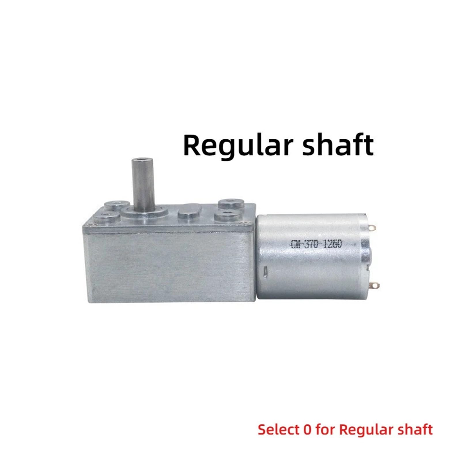 JGY‑370 Getriebemotor Mit M6-Gewindewelle, 50 Mm Schaftlänge, Einstellbare Drehzahl, CW/CCW, Selbsthemmend (DC12V, 30 RPM)